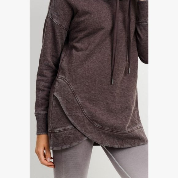 (NWT) Mineral Wash Cowl Neck Sweater - Picture 9 of 9